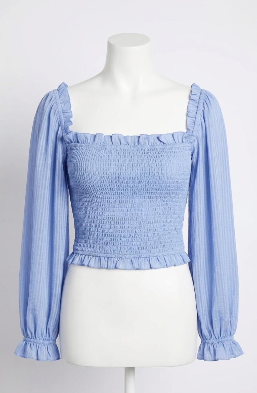 NEW ASTR teri top in periwinkle